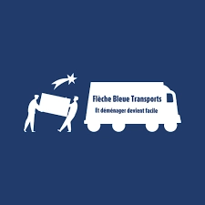 Logo de la Société de Déménagement Flèche Bleue.