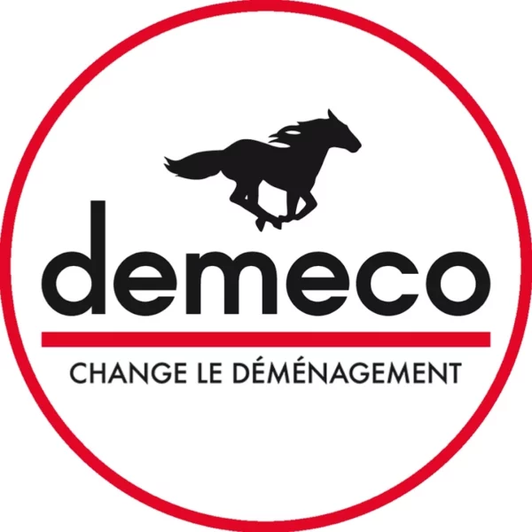 Logo de la Société de Déménagement Demeco.