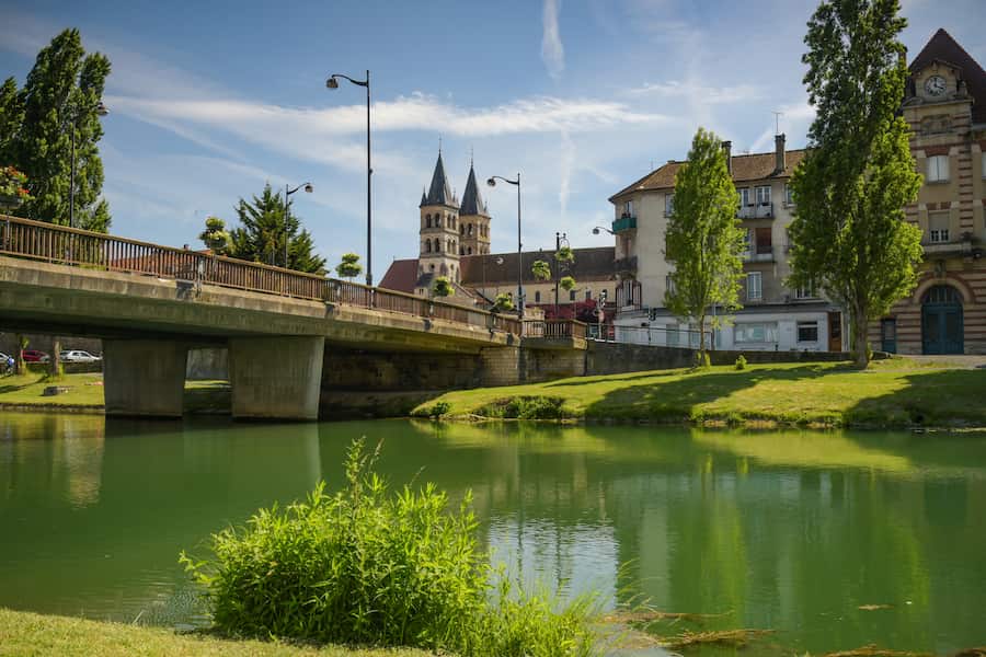 Paysage de la petite Ville de Melun en Seine-et-Marne