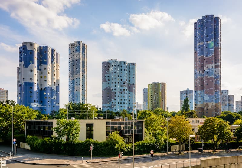 Les tours Aillaud à Nanterre dans les Hauts-de-Seine