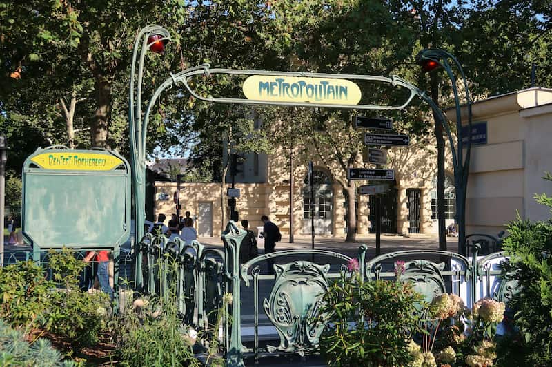 Bouche de métro de Denfert Rochereau