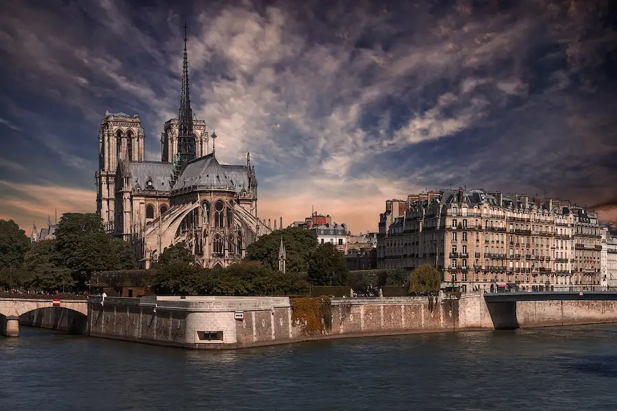 Cathédrale de Notre Dame dans le 4ᵉ arrondissement de Paris.