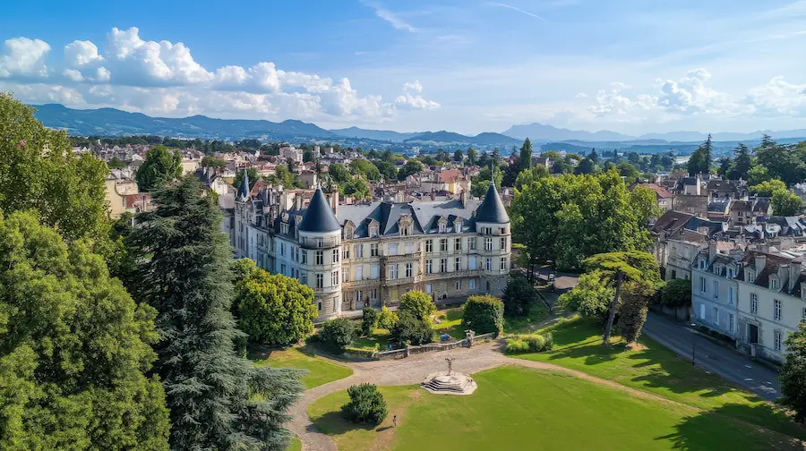 Vue sur le château de Pau