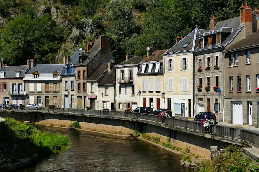 Ville d'Aubusson dans la Creuse.