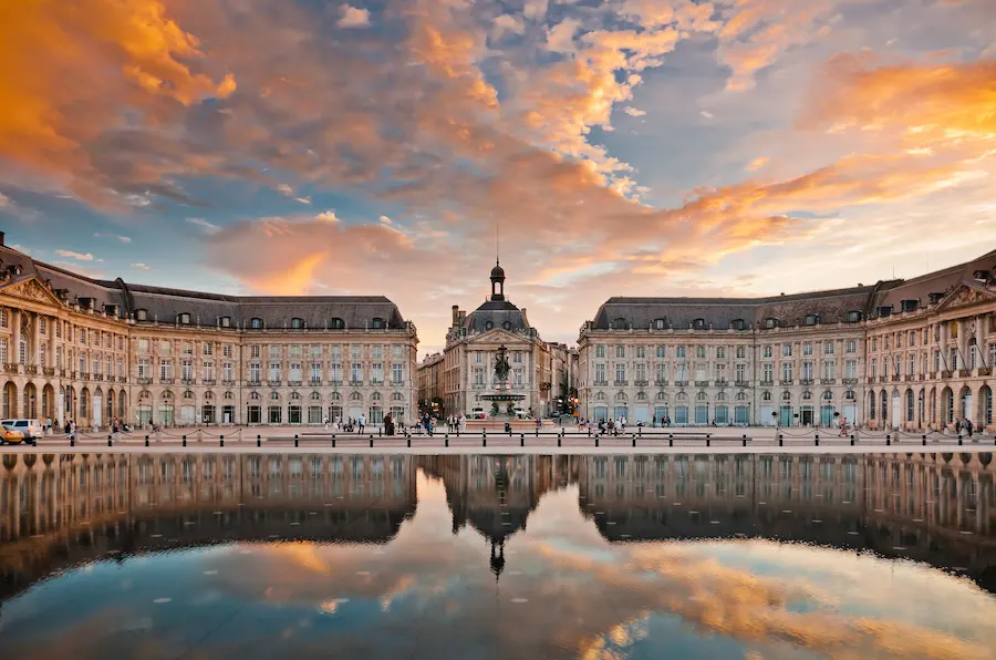 Place de la Bourse à Bordeaux.