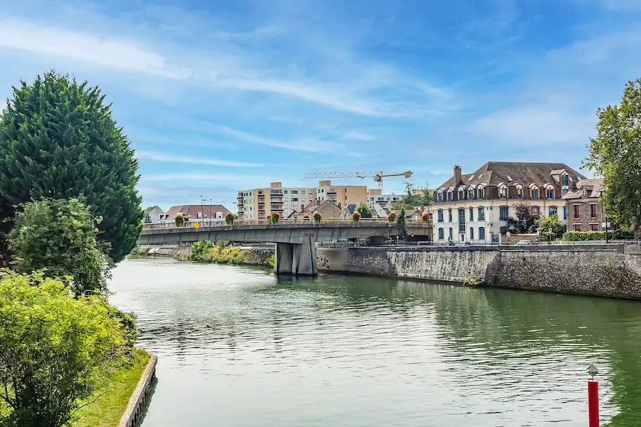 Ville de Melun dans la Seine-et-Marne.